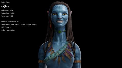 3D Avatar Navi Bust - TurboSquid 2054071