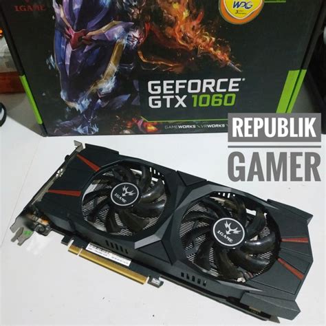 Jual Colorful Igame Vulcan Nvidia Geforce Gtx 1060 6gb Setara Rx 580 Rx 480 Kota Surabaya