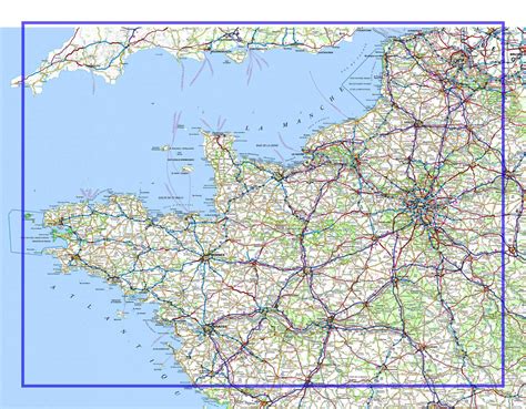 Carte De France Ouest D Taill E Tout Degorgement