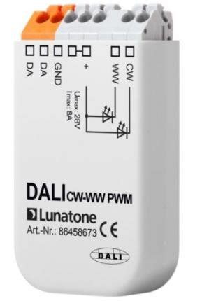 Lunatone Light Management LED Dimmer DALI CW WW CV 8A Led Dali Usb