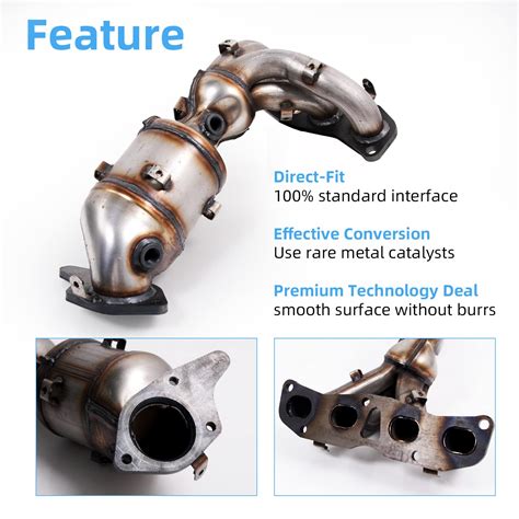 Aumzong Front Manifold Catalytic Converter Compatible With