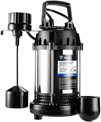 Wayne CDU800 1 2 HP Submersible Cast Iron And Steel Sump Pump With