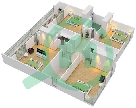 Floor Plans For Type Semi Detached Deluxe A Bedroom Villas In Nasma