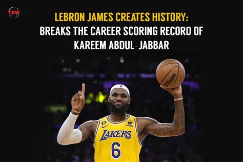 Lebron James Creates History Breaks The Career Scoring Record Of