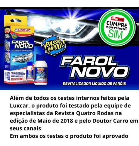 Revitalizador De Farol Renovador Limpador Instantaneo Luxcar