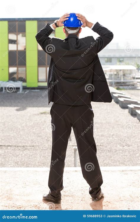 Desperate Manager Holding Hands On His Head Stock Image Image Of