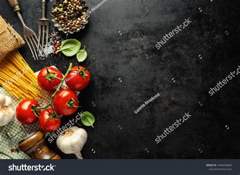 Italian Food Background Italian Cuisine Ingredients Stock Photo 1494658460 | Shutterstock