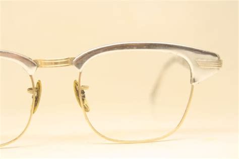 Silver Browline Glasses 1950's Malcolm X glasses - Gem