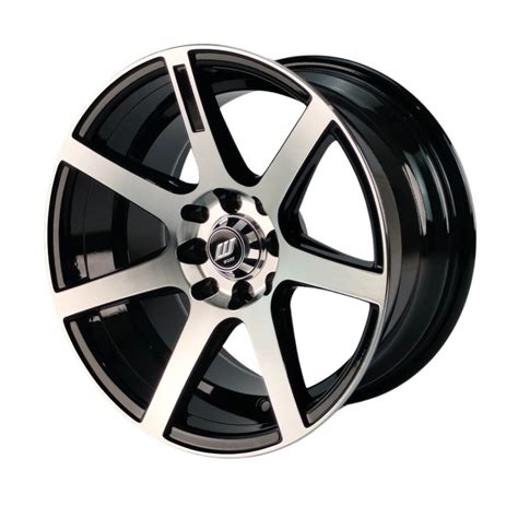 Rin Racer 15 X 8 Pulgadas 730 8H 100 114 Negro Maquinado Radios Y Rines