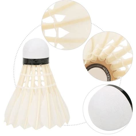 ESTINK Badminton En Plumes D Oie Volants De Badminton Durables En