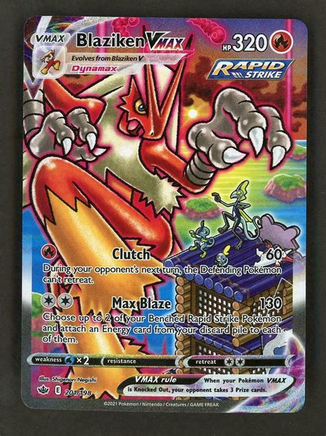 Pokemon Chilling Reign Blaziken Vmax Secret Rare Alternate