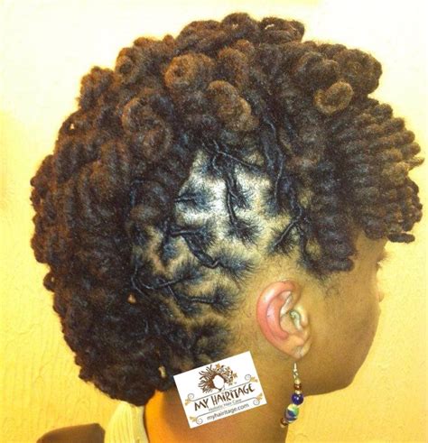 Curly Locs Mohawk Locs Hairstyles Hair Styles Dreadlock Styles