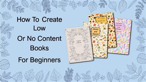 Online Course How To Self Publish A Low Or No Content Book On Amazon