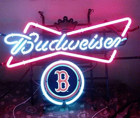 Custom Budweiser Boston Red Sox Mlb Sports Neon Sign Tube Neon Light