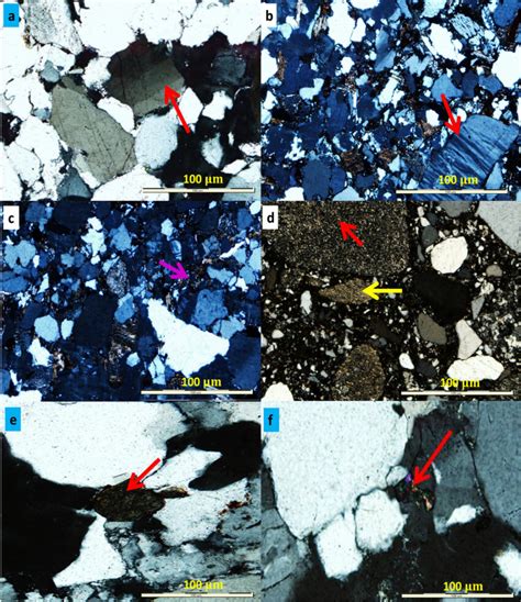 Photomicrographs Of Ecca Sandstones Showing A Quartz Grain With