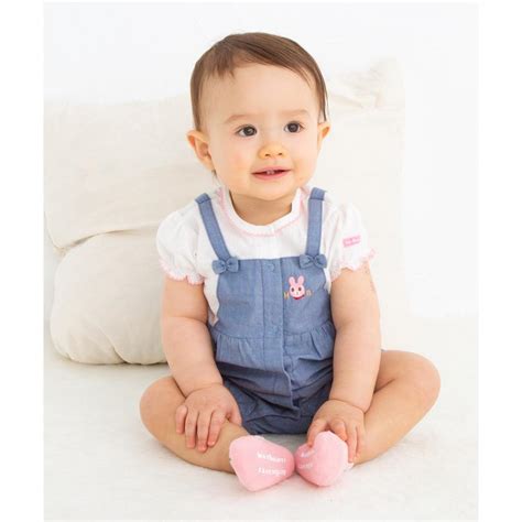 HOT BISCUITS ミキハウスホットビスケッツサロペット風 半袖ショートオール MAGASEEK ヤフー店 通販 Yahoo ショッピング