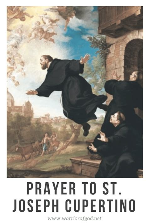 Prayer To St Joseph Cupertino Prayers St Joseph Of Cupertino