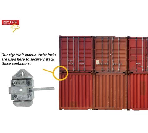 Pack Sea Rail Shipping Container Manual Twist Lock Twistlock Left