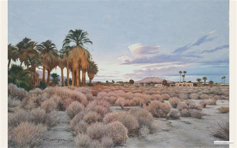 Desert Oasis Painting At Paintingvalley Explore Collection Of