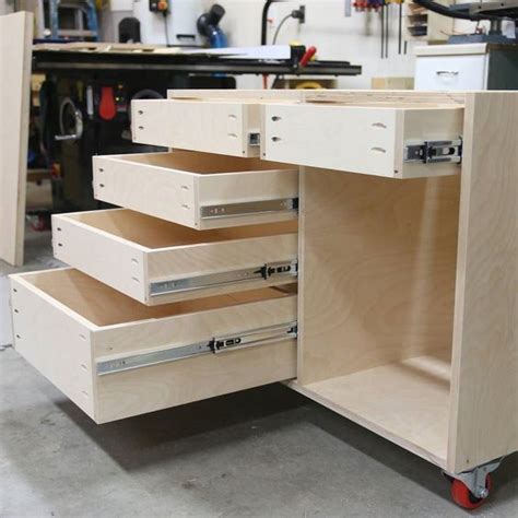 How To Build A Base Cabinet With Drawers Building Kitchen Cabinets Installing Drawer Slides