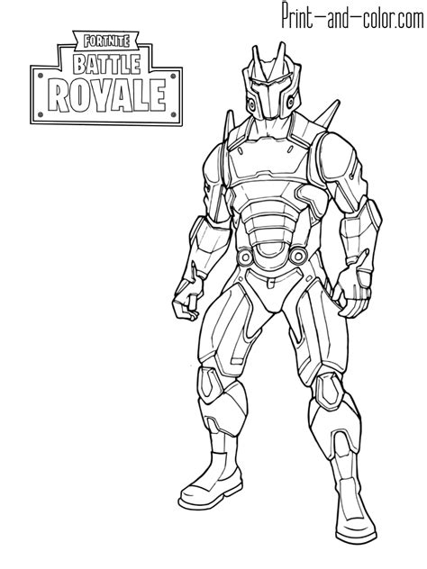 Fortnite Coloring Pages Print And Color