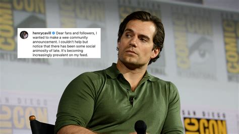 Henry Cavill Hits Back At Unnamed Critics In Salty Instagram Post