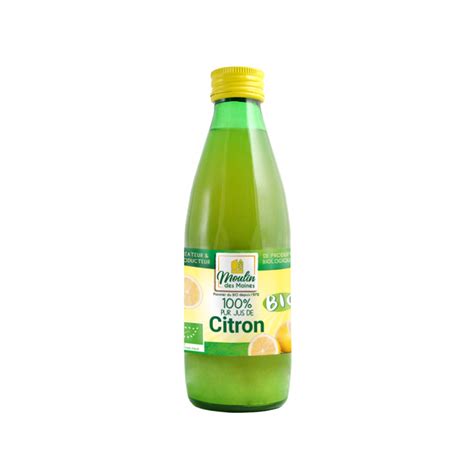 Jus De Citron 100 Pur Jus Bio 25cl Terroir Bio Martinique