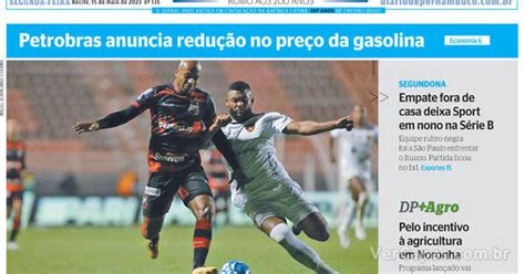 Capa Diario De Pernambuco Segunda De Maio De