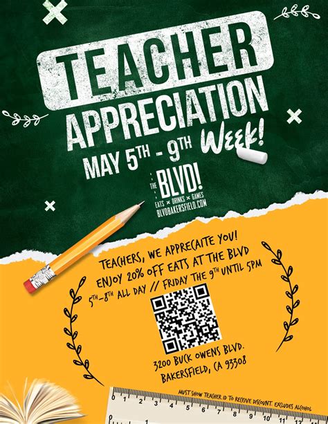 Teachers Appreciation Week - BLVD Bakersfield