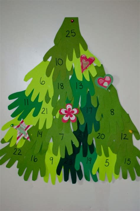 17 Handprint Christmas Tree Tutorials Guide Patterns