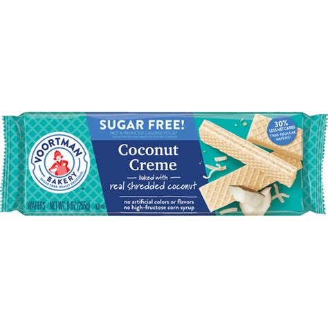 Voortman Bakery Sugar Free Coconut Creme Wafers 9 Oz Fruit And Wafers Edwards Food Giant