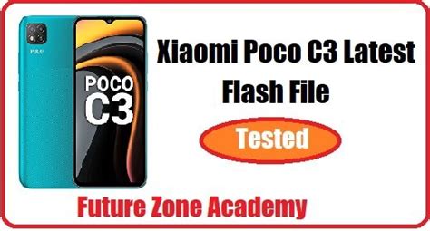 Poco C Latest Flash File Future Zone Academy