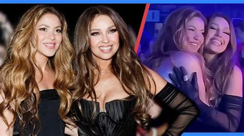 Dos leyendas juntas Así fue el emotivo encuentro de Shakira y Thalía