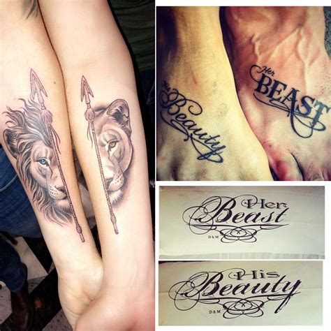 Beauty And The Beast Couples Tattoo