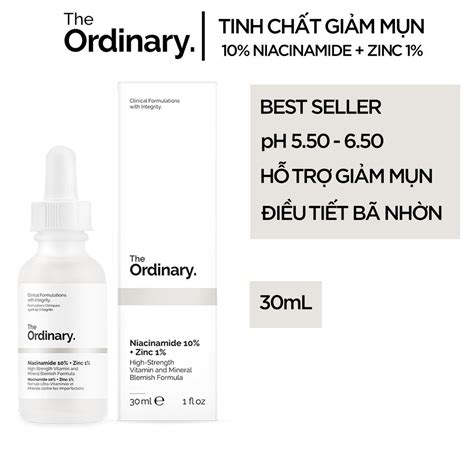 Tinh Chất Serum The Ordinary Niacinamide 10 Zinc 1 30ml Dollar Cosmetics Shopee Việt Nam