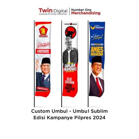 Umbul Umbul Kampanye Pilpres 2024 Custom Twindigitalid