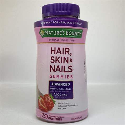 Natures Bounty Vitaminas para el pelo uñas y piel 230 Gomitas ISA