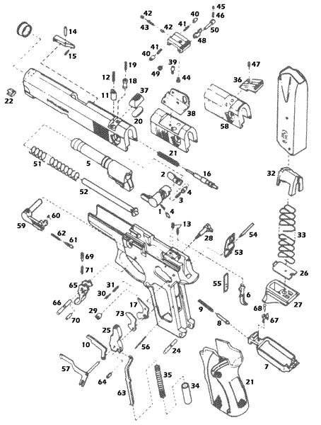 Smith And Wesson® 5906 R1 Explosionszeichnung Brownells Deutschland