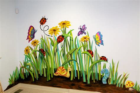 Garden Mural Garden Mural Flower Mural Mural Wallpaper