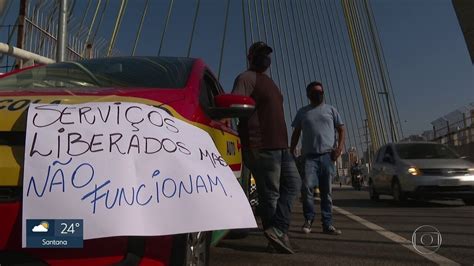 Donos De Autoescolas Protestam Na Ponte Estaiada Sp G