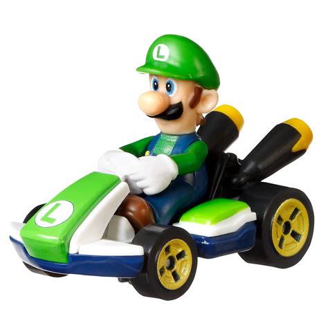 Hot Wheels Mario Kart Luigi Diecast Car [Standard Kart]