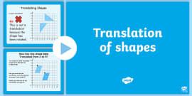 Drawing Translated D Shapes Differentiated Worksheet Worksheets