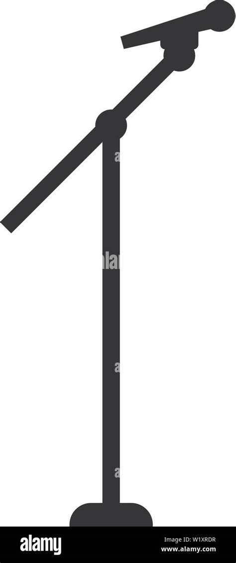 Microphone Stand Silhouette