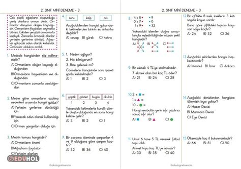 S N F Mini Deneme Eduhol Ders Videolar Zle Online Test Z