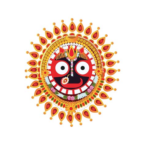 Premium Vector | Lord jagannath balabhadra and subhadra vector illustration