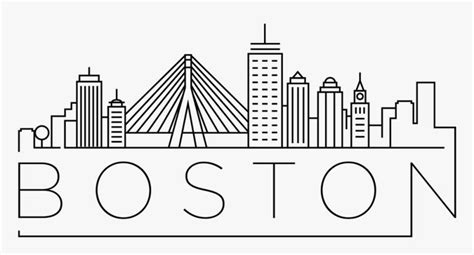 Transparent Boston Clip Art Black And White - Transparent Boston ...