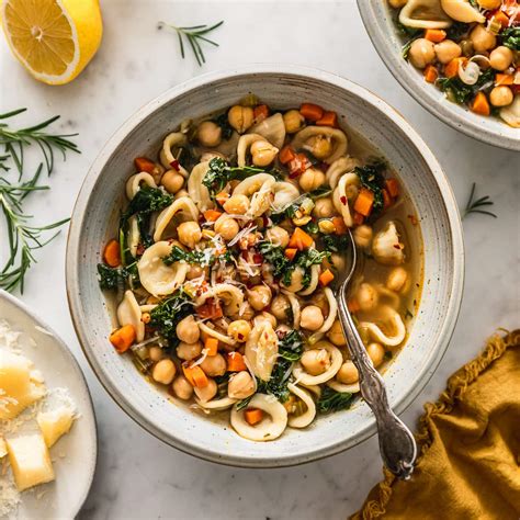 Lemony Chickpea Soup With Parmesan And Pasta • Sunday Table