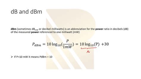 What Is Db Dbm In Radio Frequency What Is Dbm In Electronics Decibel