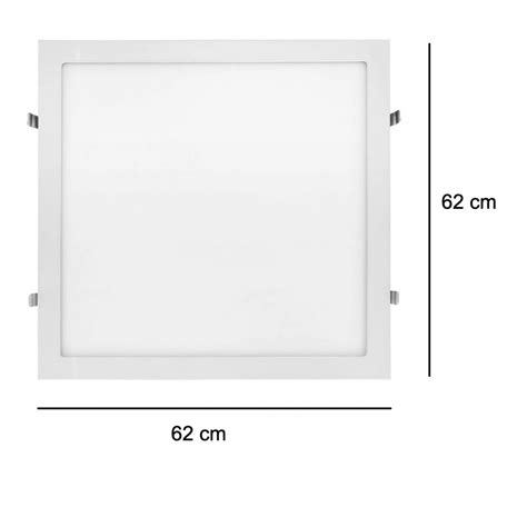 Painel LED Quadrado Embutir 62cm Maxxy 48W 6500K Luz Branca