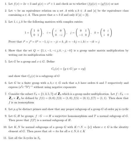 Solved 1 ﻿ Let F X 2x 3 ﻿and G X X2 1 ﻿and Check As To